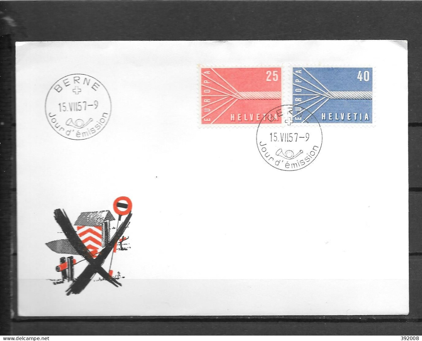 1957 - FDC - SUISSE - 2  - 1957