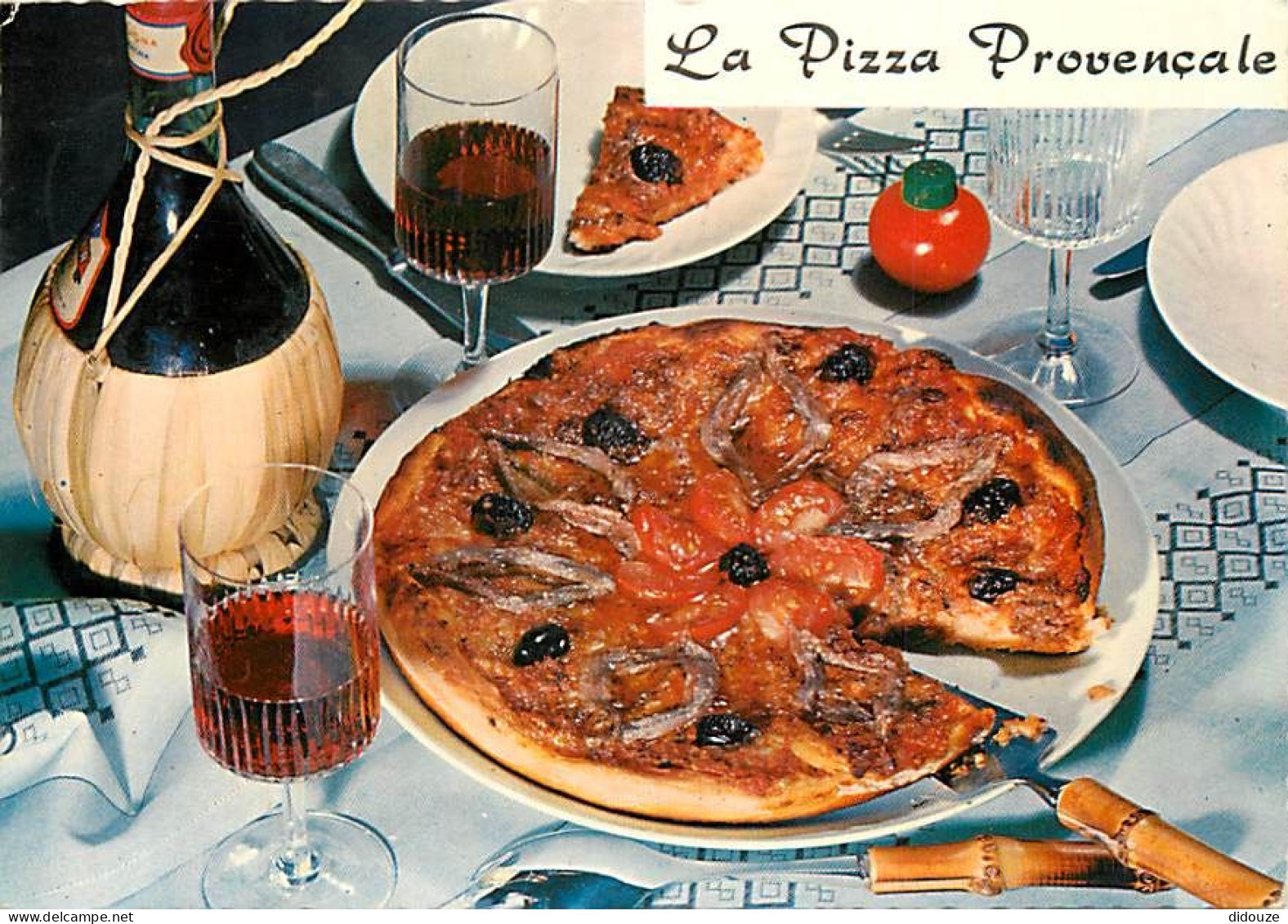 Recettes De Cuisine - Pizza Provençale - Gastronomie - CPM - Voir Scans Recto-Verso - Recettes (cuisine)