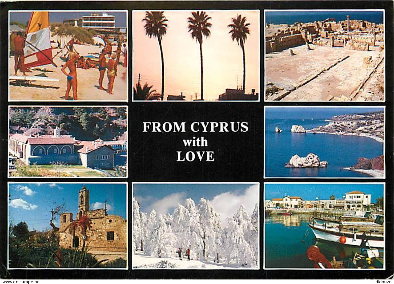 Chypre - Cyprus - Multivues - Scènes De Plage - Femme Aux Seins Nus - CPM - Voir Scans Recto-Verso - Cipro