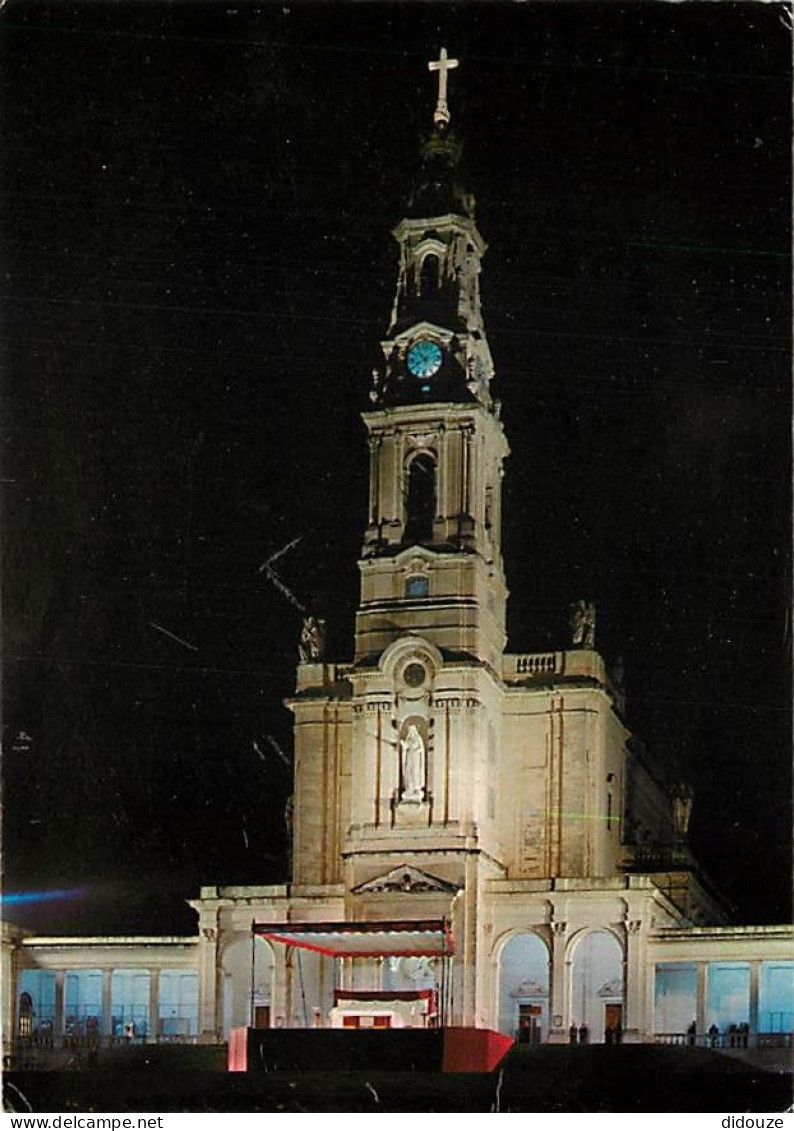 Portugal - Fatima - Basilica - Basilique - Vue De Nuit - CPM - Carte Neuve - Voir Scans Recto-Verso - Santarem