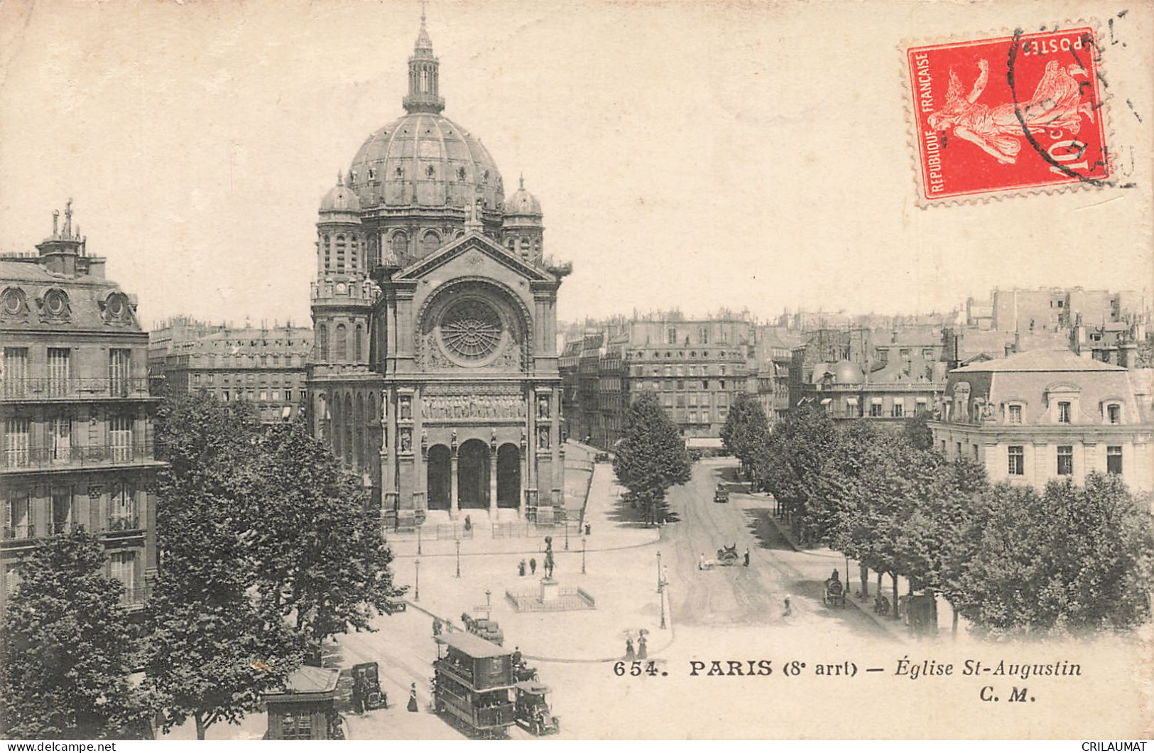 75-PARIS EGLISE SAINT AUGUSTIN-N°T5265-G/0309 - Eglises
