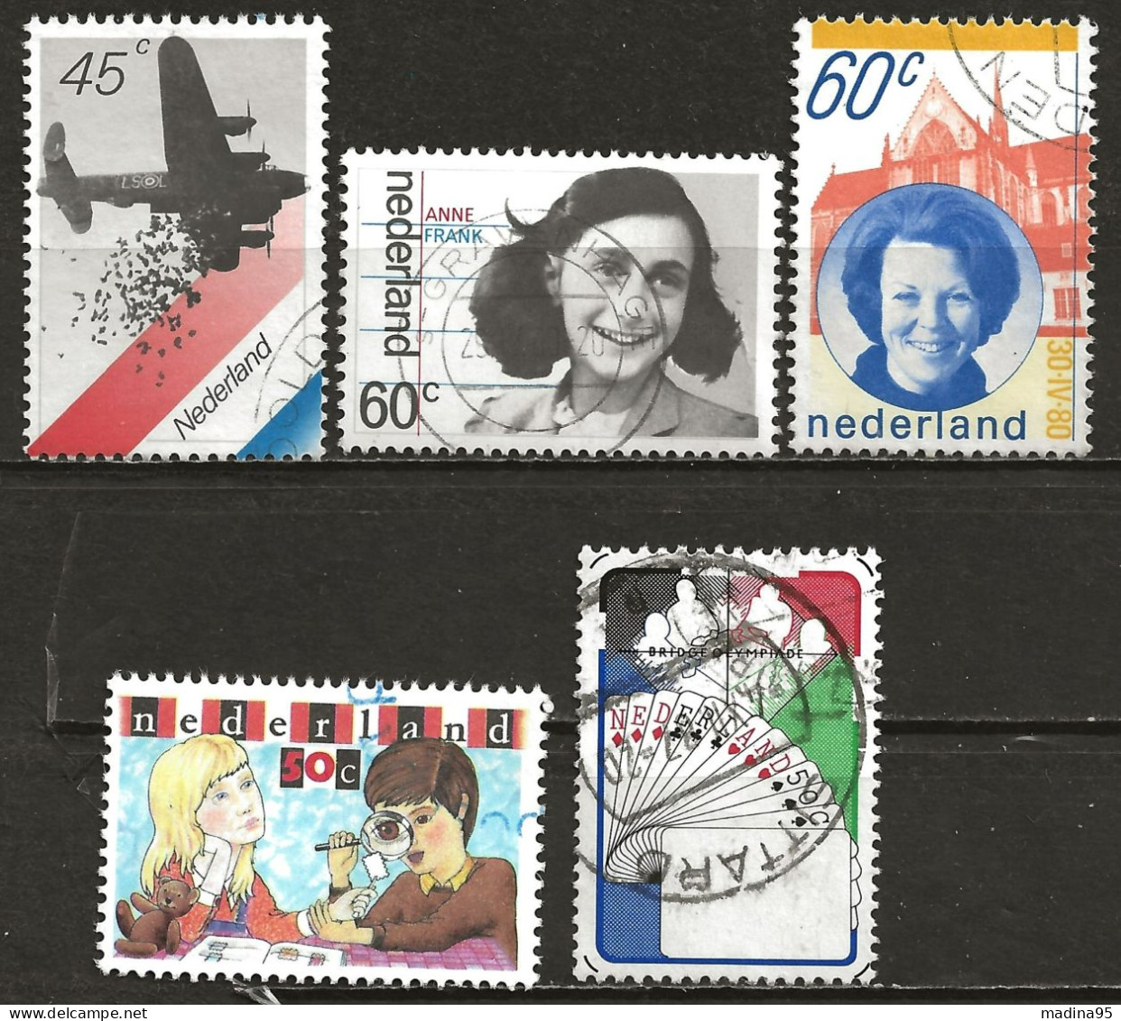 PAYS-BAS: Obl., N° YT 1129 à 1133, Suite De 5 Tp, TB - Used Stamps
