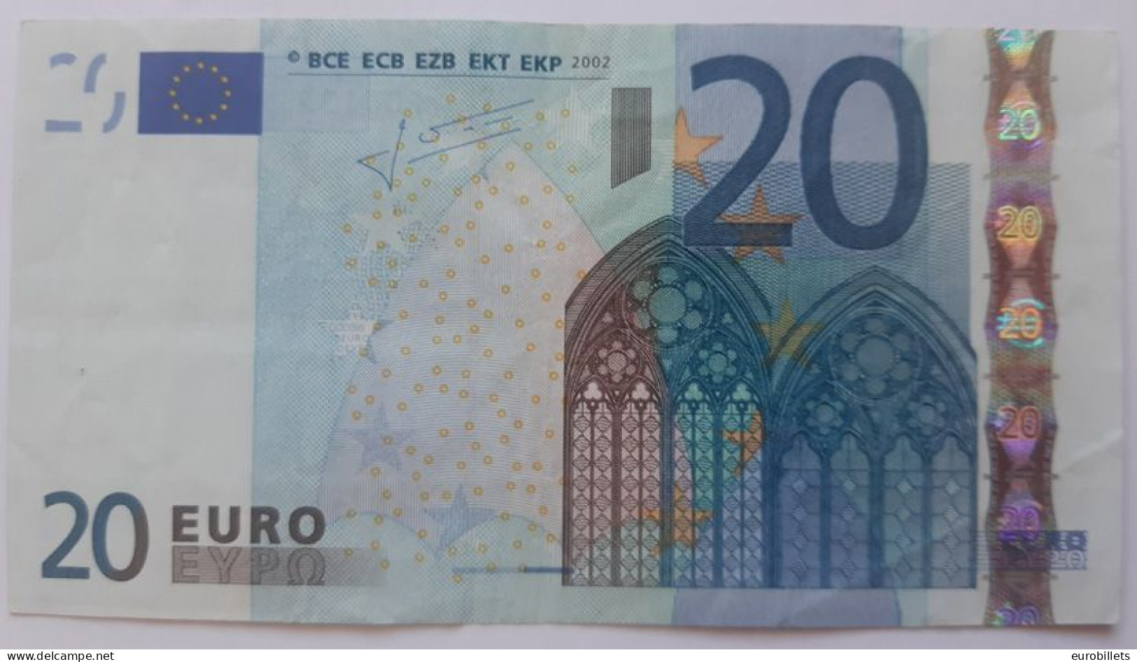 RARE 20€ MALTA F - G008 (circulate) - 20 Euro