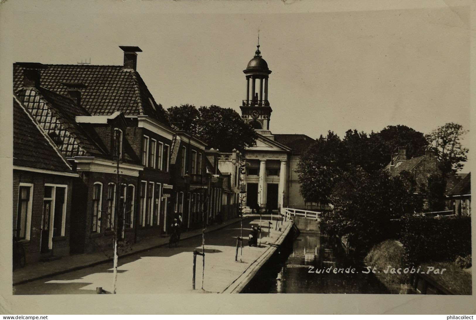 St. Jacobi Par. (Sint Jacobiparochie) Fotokaart // Zuidende 1949 - Autres & Non Classés