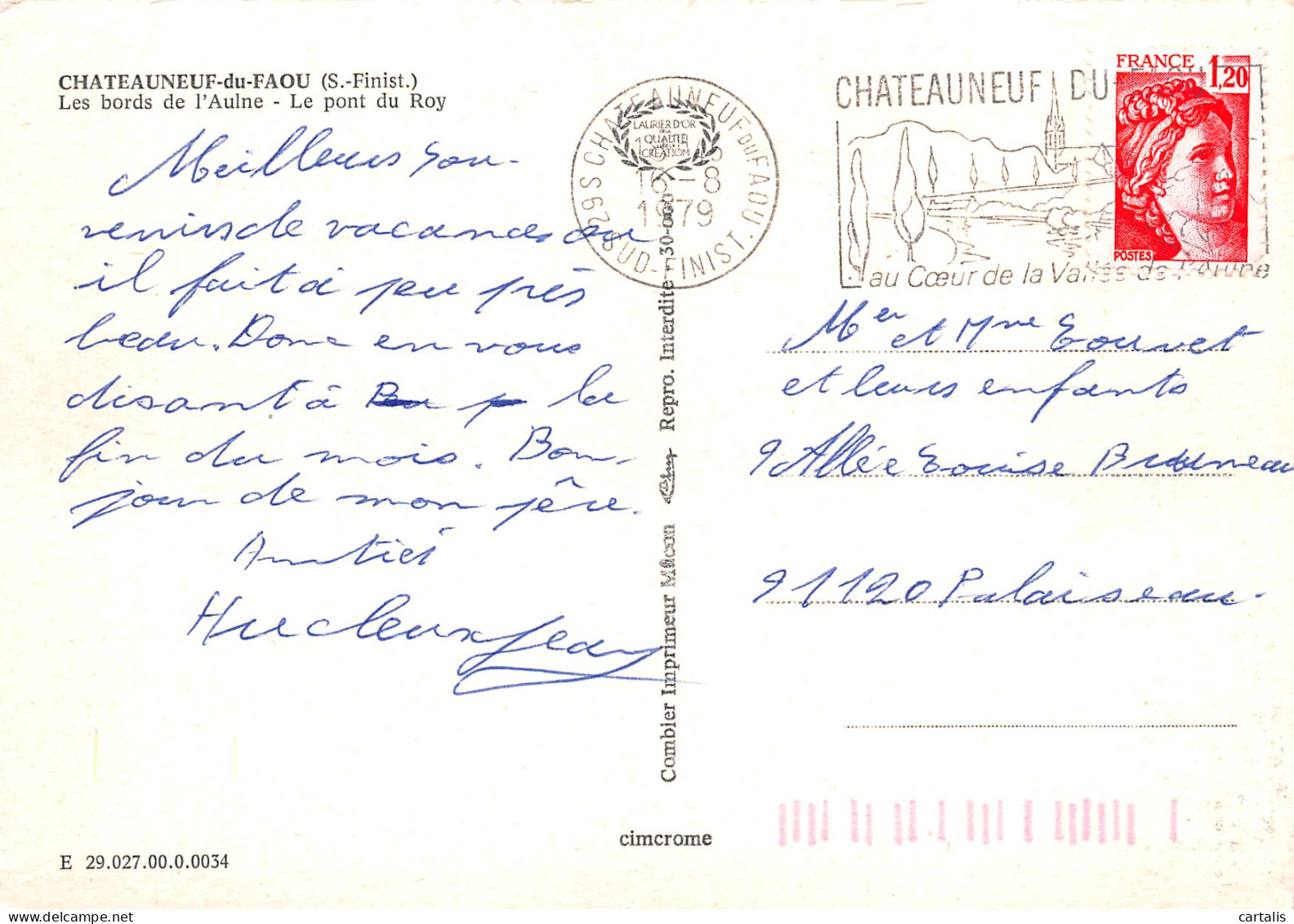 29-CHATEAUNEUF DU FAOU-N°3836-C/0323 - Châteauneuf-du-Faou