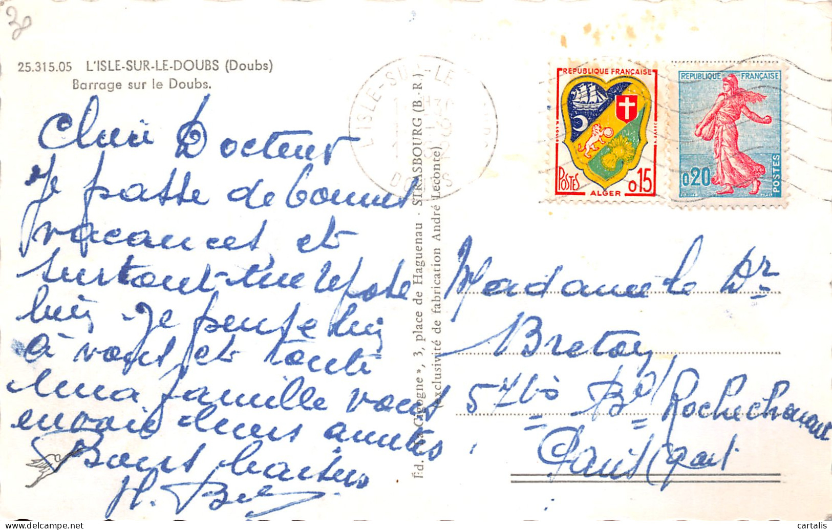 25-ISLE SUR LE DOUBS-N°3836-E/0399 - Isle Sur Le Doubs