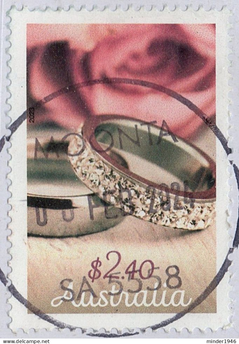 AUSTRALIA 2023 $2.40 Multicoloured, Special Occasions-Wedding Rings FU - Usati