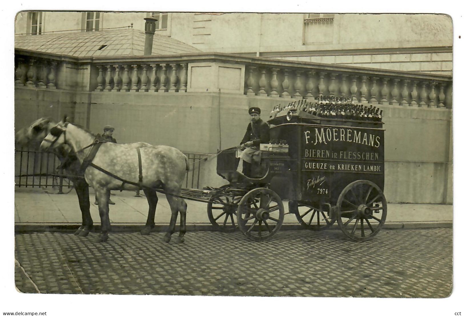 Bruxelles  Molenbeek-Saint-Jean  CARTE PHOTO   Brasserie Moerenmans  Rue De Launoy 145  BIER BIERE LAMBIC GEUZE ATTELAGE - St-Jans-Molenbeek - Molenbeek-St-Jean