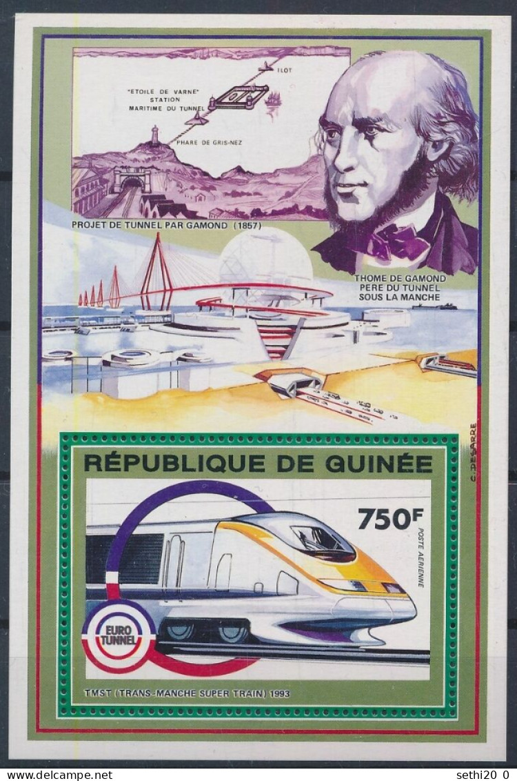 Guinée   Train Eurotunnel MNH - Altri & Non Classificati