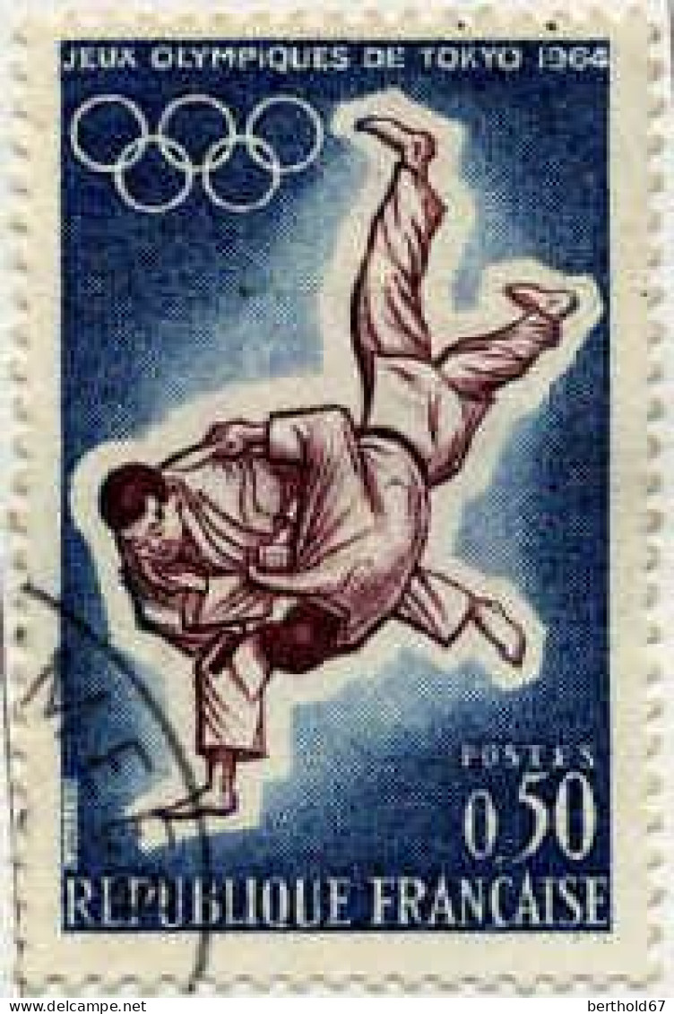 France Poste Obl Yv:1428 Mi:1486 Jeux Olympiques De Tokyo Judo (Beau Cachet Rond) (Thème) - Judo
