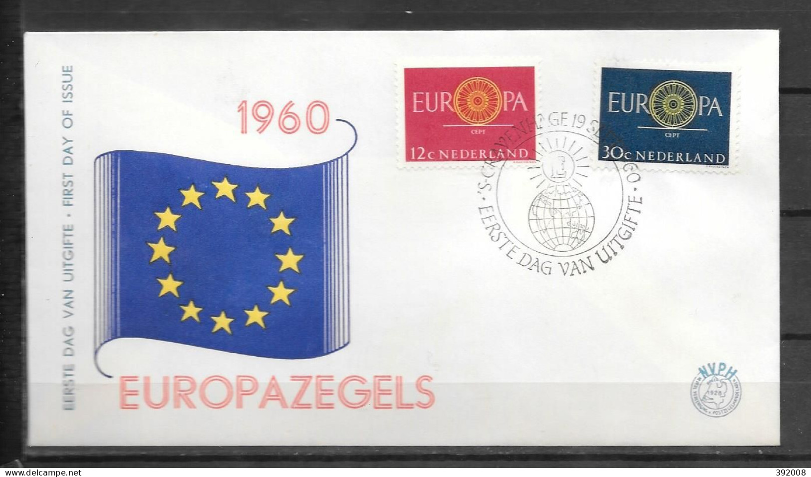 1960 - FDC - Pays-Bas - 24 - 1 - 1960