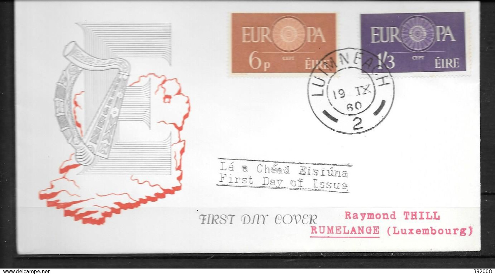 1960 - FDC - Irlande - 21 - 1 - 1960