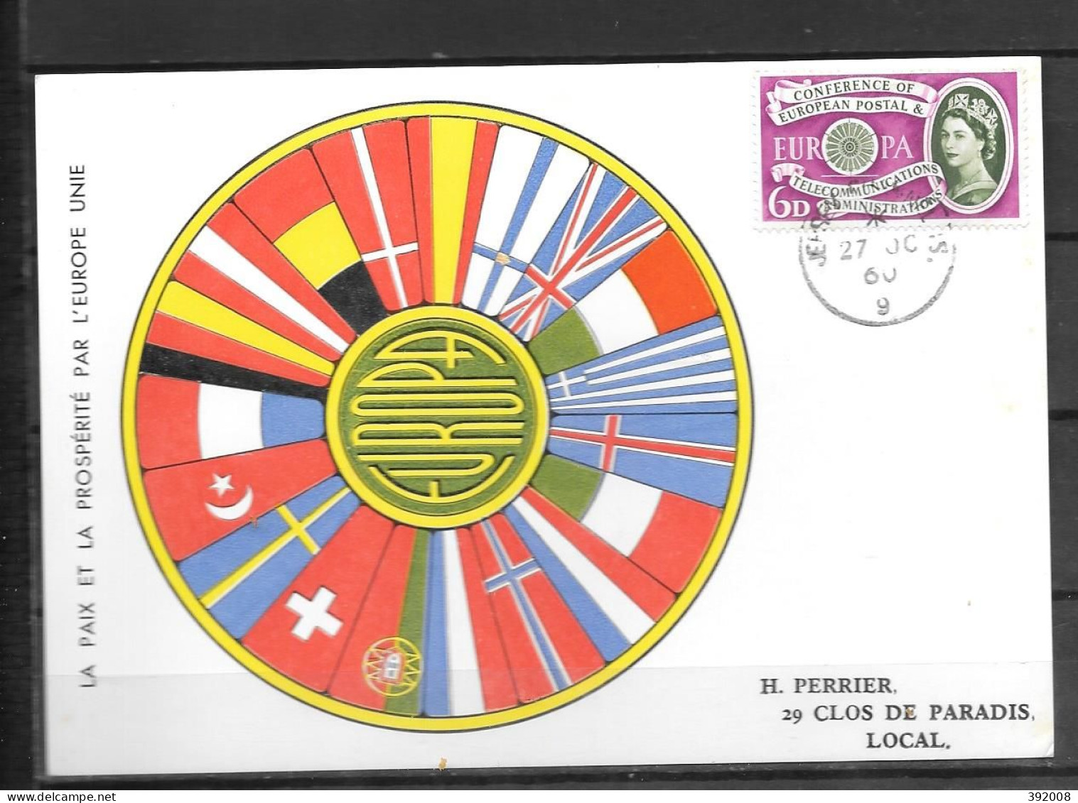 1960 - FDC - Grande-Bretagne - 20 - 3 - 1960