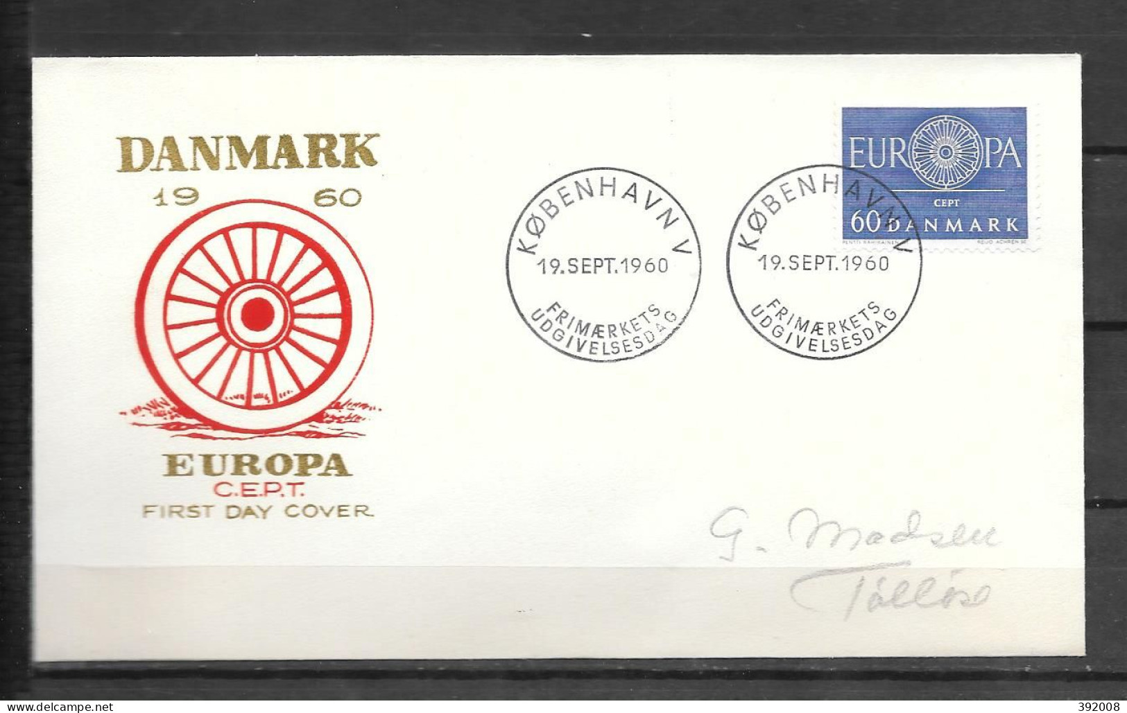 1960 - FDC - DANEMARK - 16 - 3 - 1960