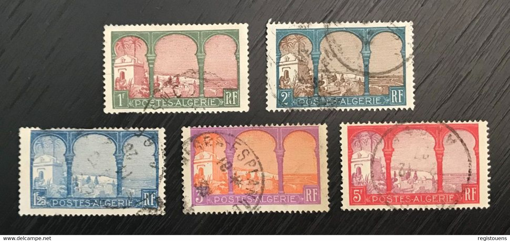 Lot De 5 Timbres Oblitérés Algérie 1926 - Usati