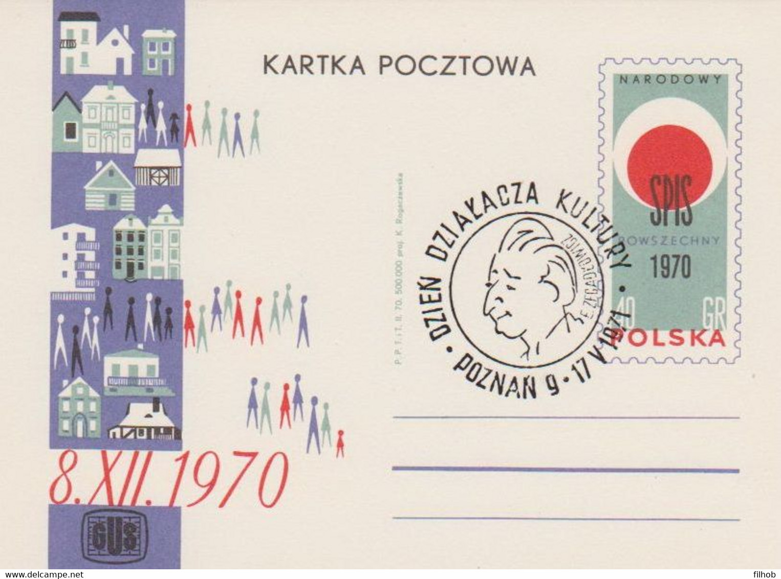 Poland Postmark D71.05.17 POZNAN.01: Cultural Activist Day E.Zegadlowicz - Stamped Stationery
