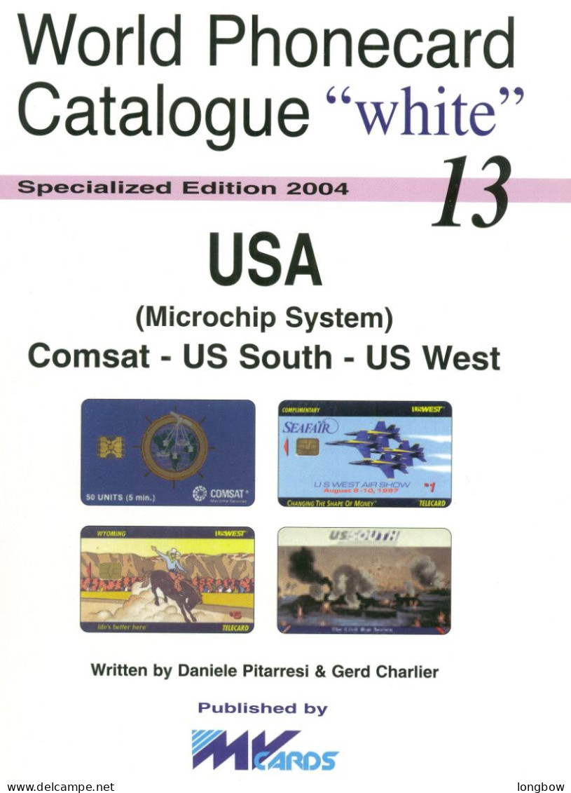 Word Phonecard Catalogue White N°13 - Comsat US South US West - Boeken & CD's