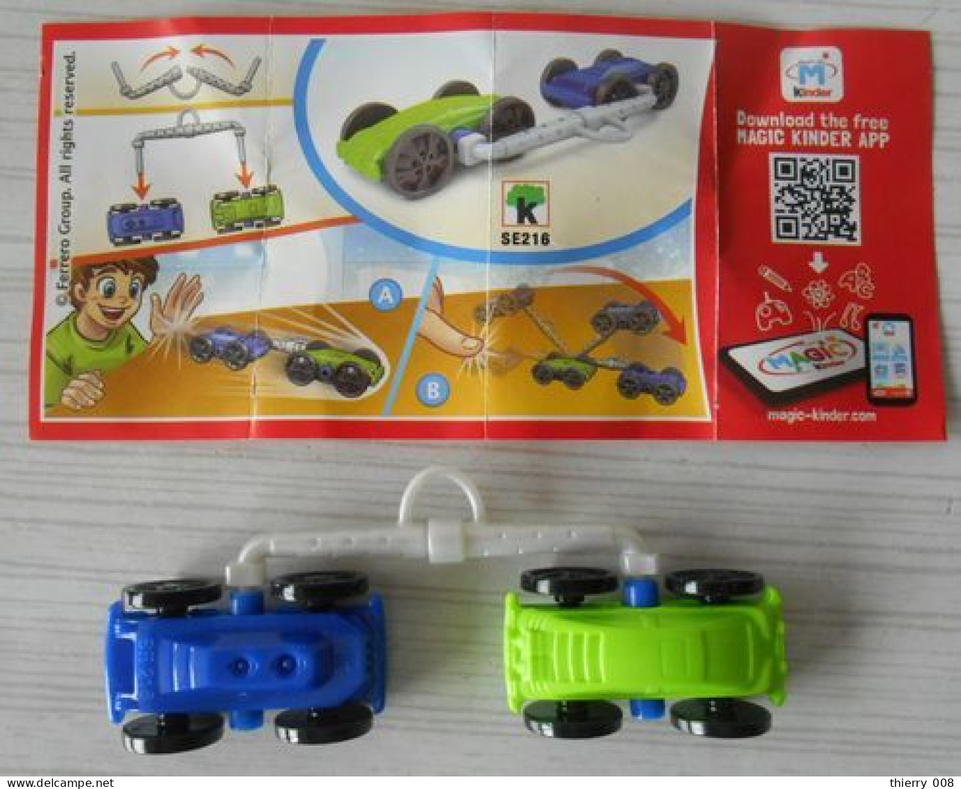 61 Kinder Sprinty Twin-Cars SE216 Avec Bpz - Autres & Non Classés