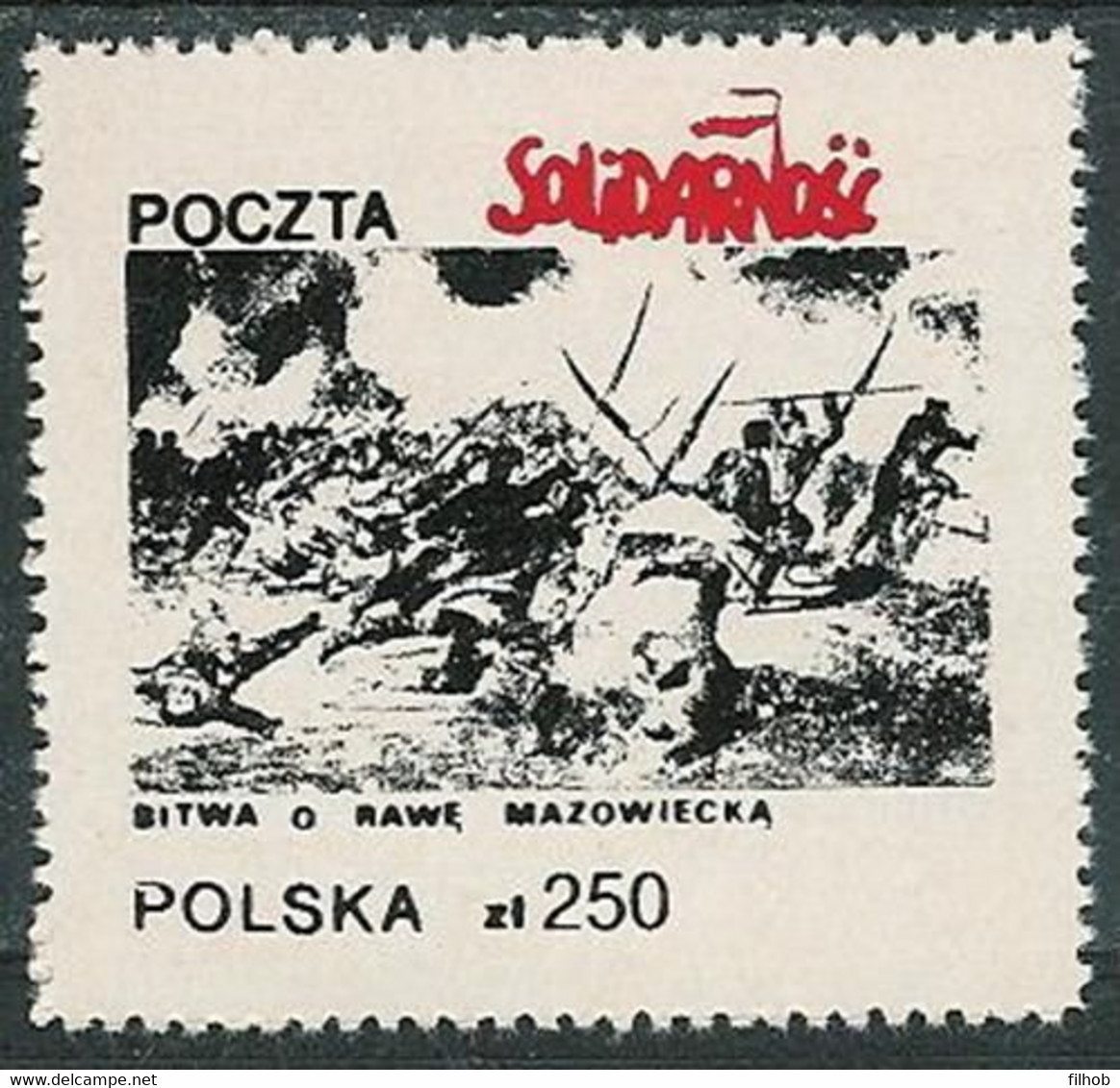 Poland SOLIDARITY (S092): Battle Of Rawa Mazowiecka - Solidarnosc Vignetten
