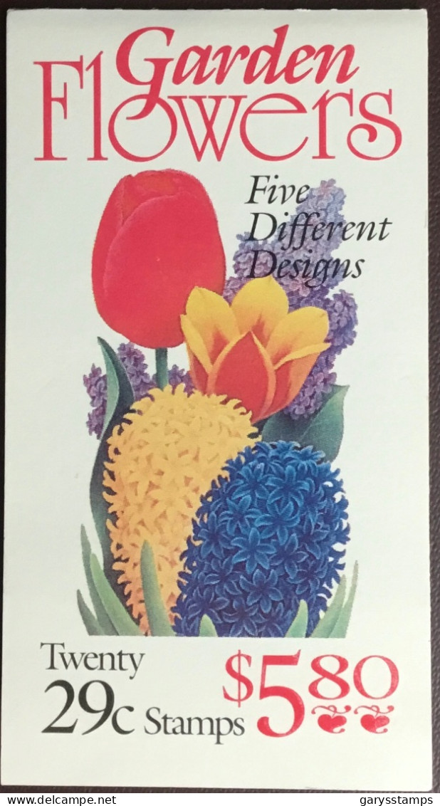 United States USA 1993 Garden Flowers Booklet Unused - Other & Unclassified