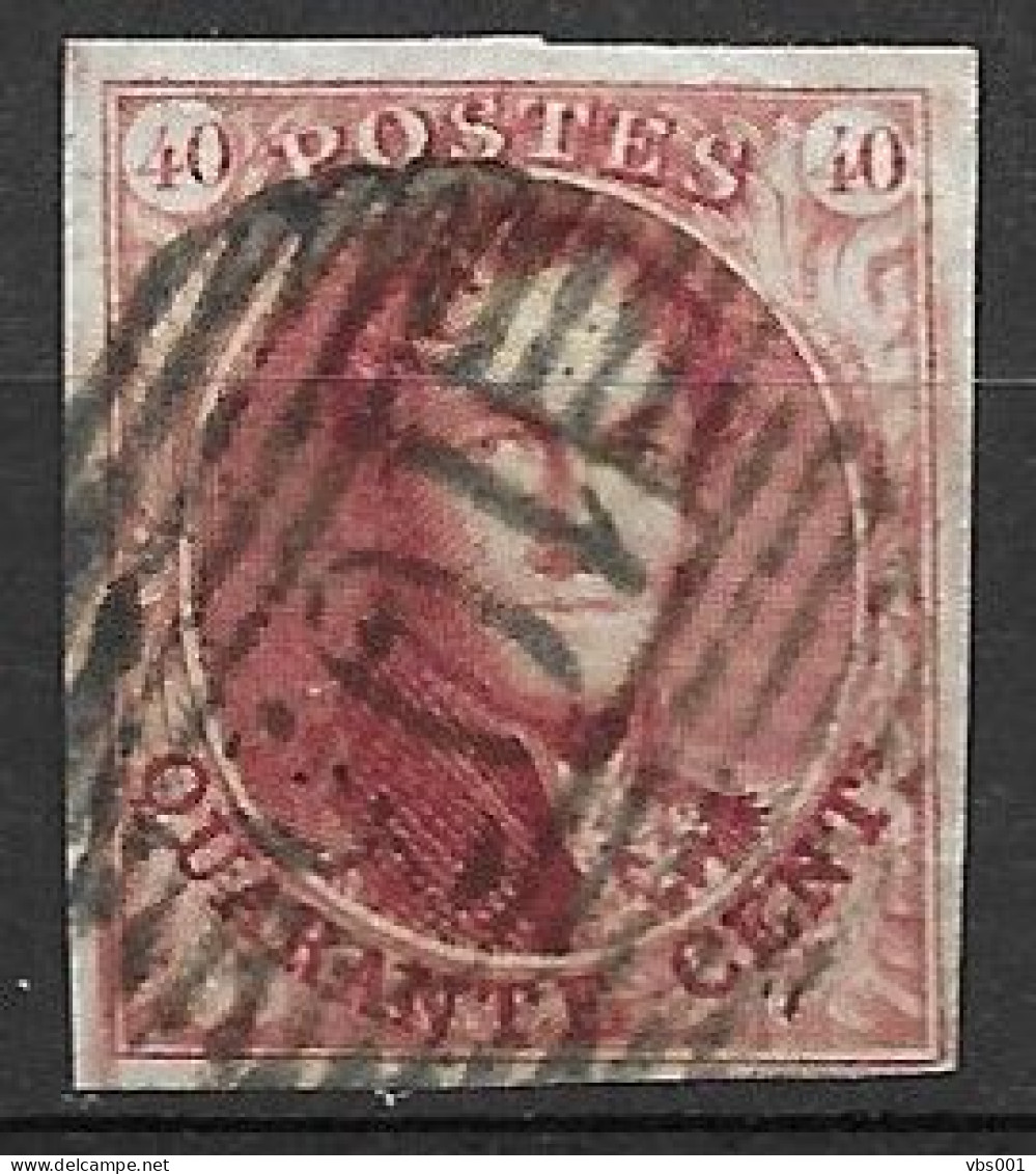 OBP8a Met 4 Randen En Met Balkstempel P103 St.Ghislain (zie Scans) - 1851-1857 Medaglioni (6/8)