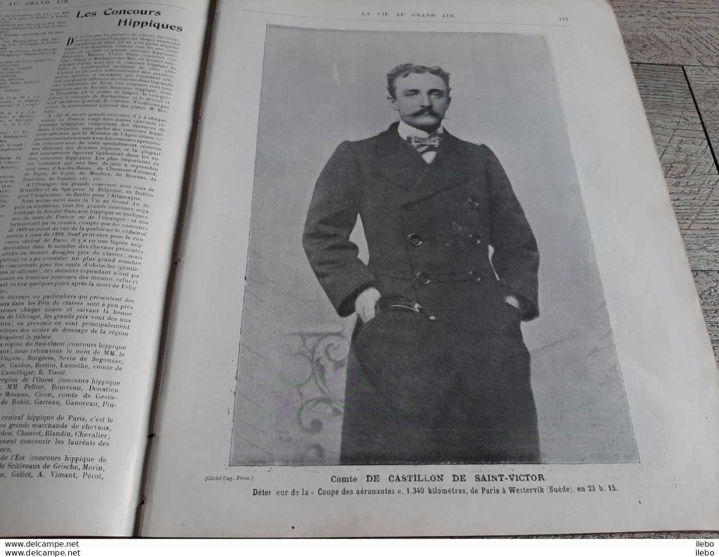 la vie au grand air 1899  numéro spécial sportifs de l'année henri d'orléans explorateur comte de la falaise guerrita