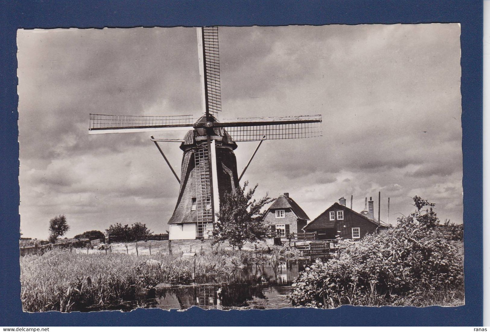 CPSM Moulin à Vent Non Circulée Voir Dos Hollande - Molinos De Viento