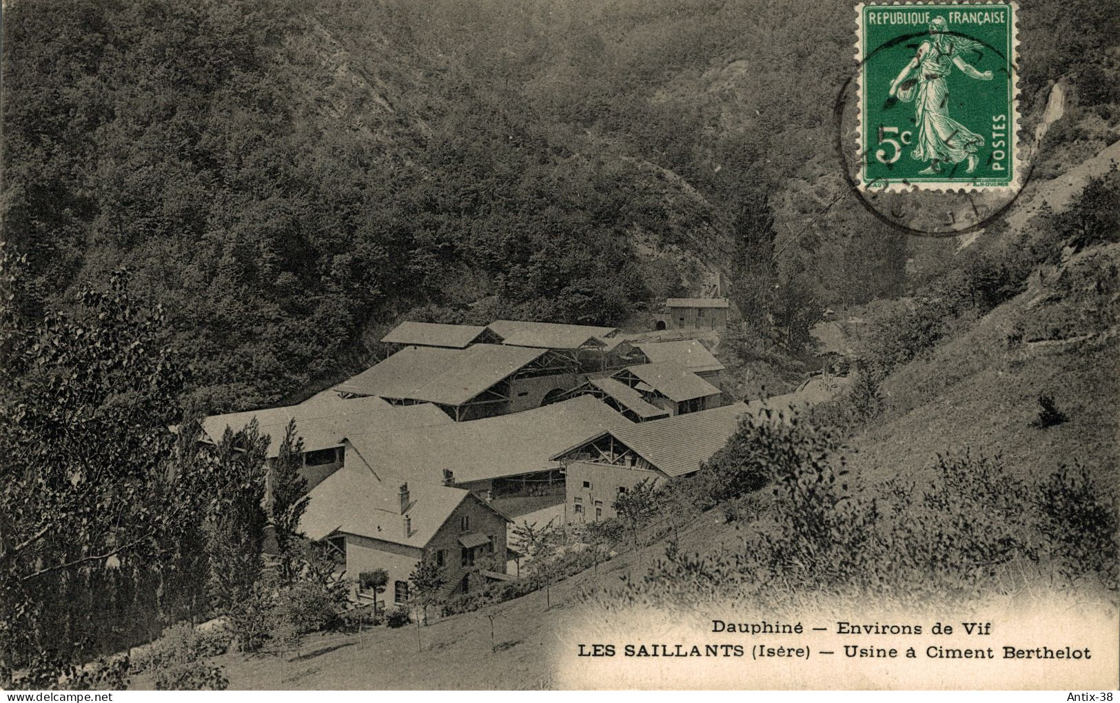 N46 - 38 - Environs De VIF - Isère - LES SAILLANTS - Usine à Ciment Berthelot - Vif