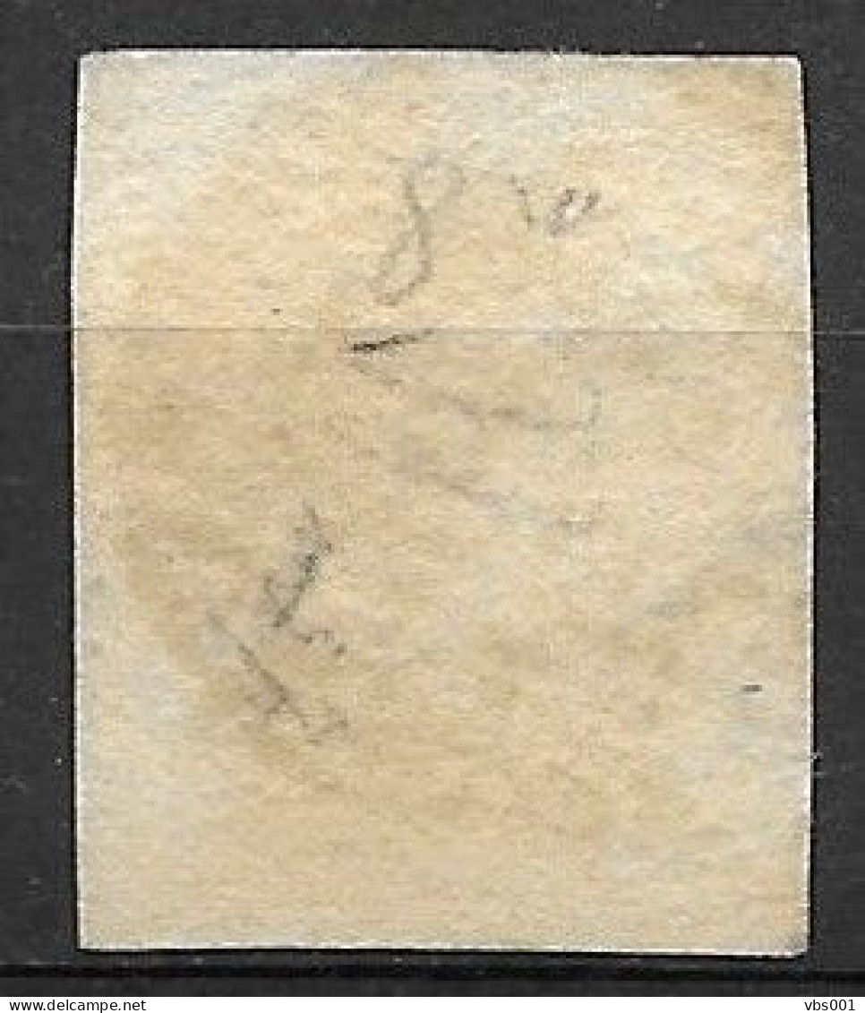 OBP8A Met 4 Randen En Bladboord, Met Balkstempel P133 Ypres (zie Scans) - 1851-1857 Medaglioni (6/8)