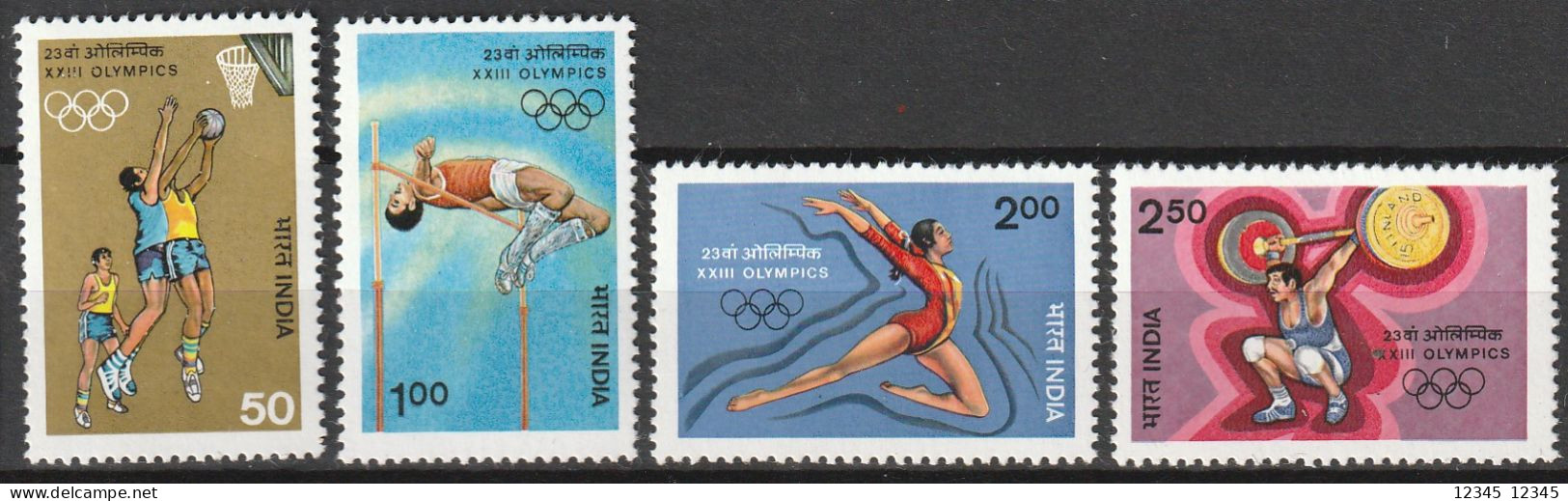 India 1984, Postfris MNH, Olympic Games - Unused Stamps