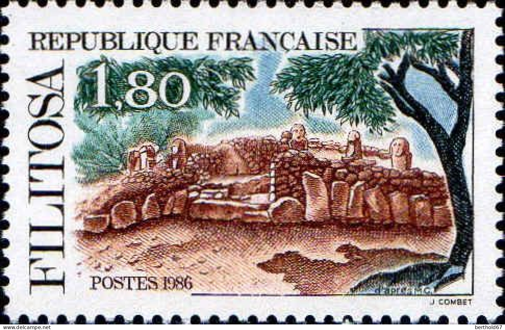 France Poste N** Yv:2401 Mi:2556 Filitosa Corse (Thème) - Archaeology