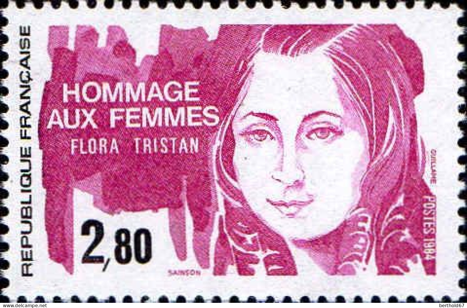 France Poste N** Yv:2303 Mi:2429 Flora Tristan Féministe (Thème) - Femmes Célèbres
