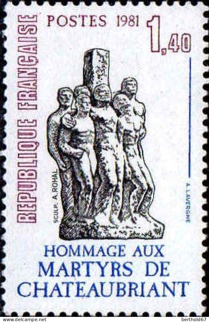 France Poste N** Yv:2177 Mi:2297 Martyrs De Chateaubriand (Thème) - Monuments