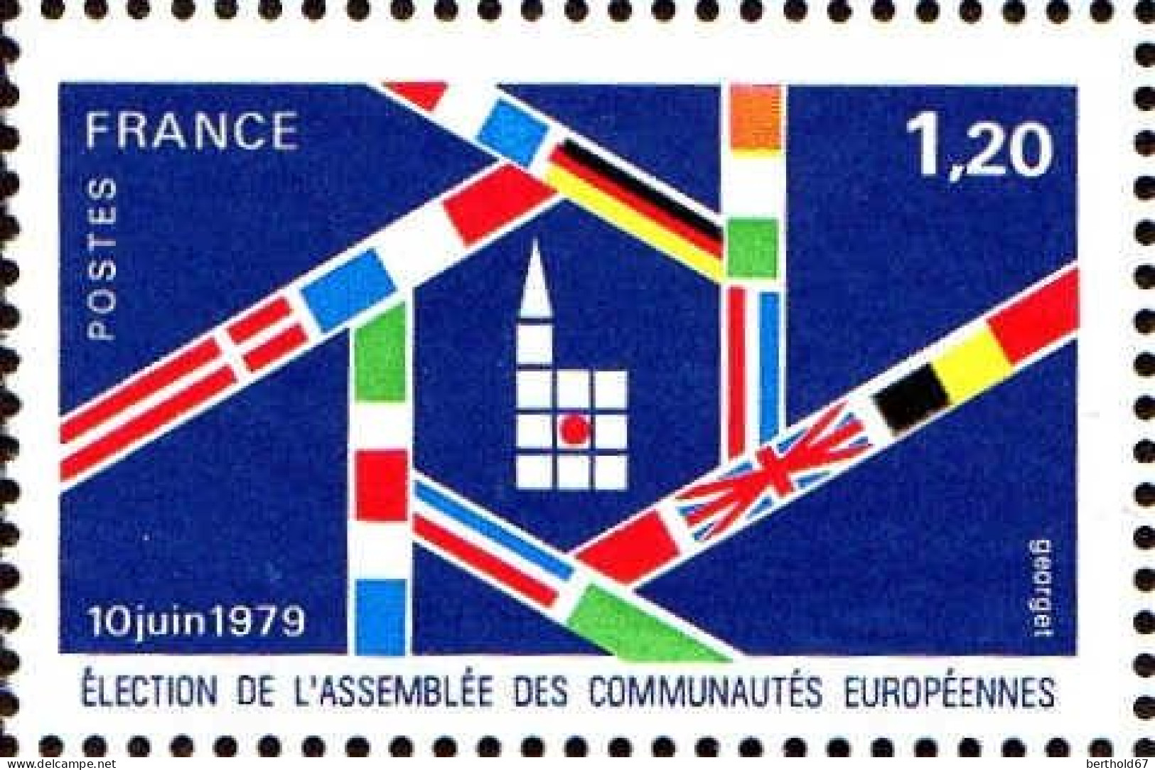 France Poste N** Yv:2050 Mi:2154 Election Assemblée Européennes (Thème) - European Community