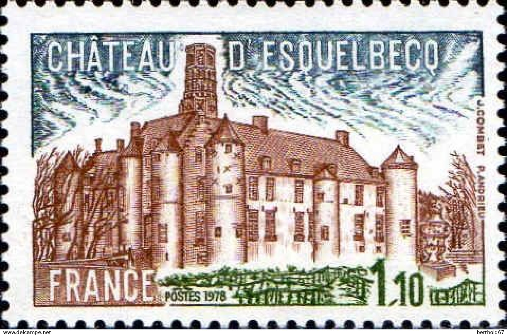 France Poste N** Yv:2000 Mi:2110 Château D'Esquelbecq (Thème) - Châteaux