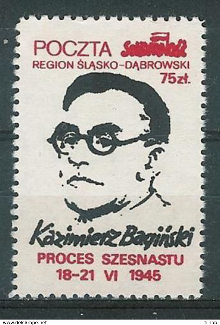 Poland SOLIDARITY (S624): Process Of Sixteen Kazimierz Baginski - Solidarnosc Labels