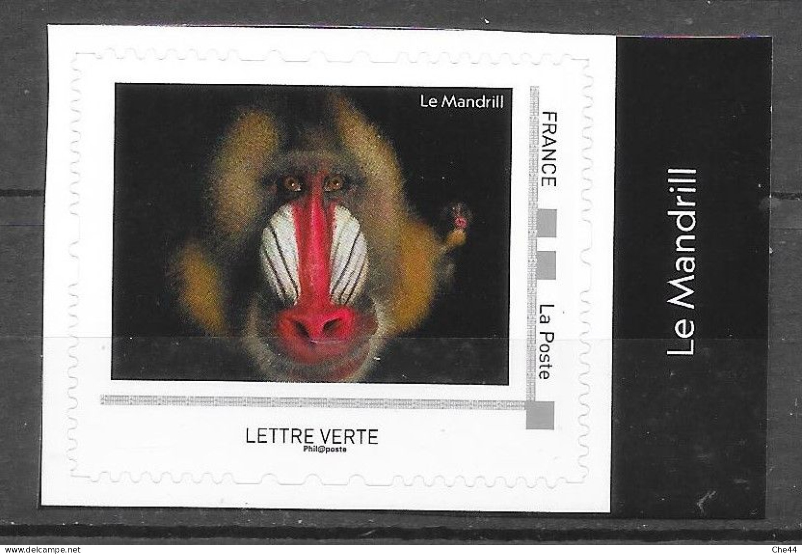 Timbre Du Collector National Geographic : Le Mandrill. - Monkeys