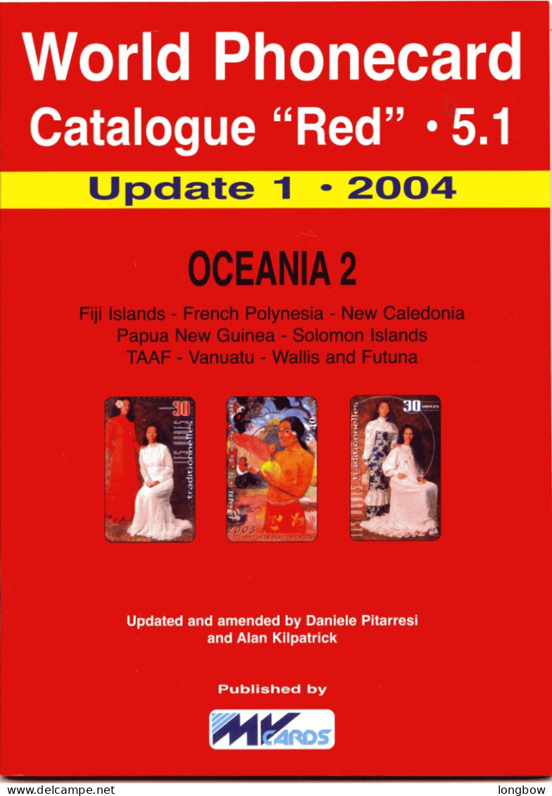 Word Phonecard Catalogue Red  N°5 - Oceania 2 - Livres & CDs