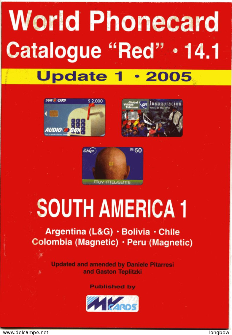 Word Phonecard Catalogue Red  N°14 - South America 1 - Livres & CDs