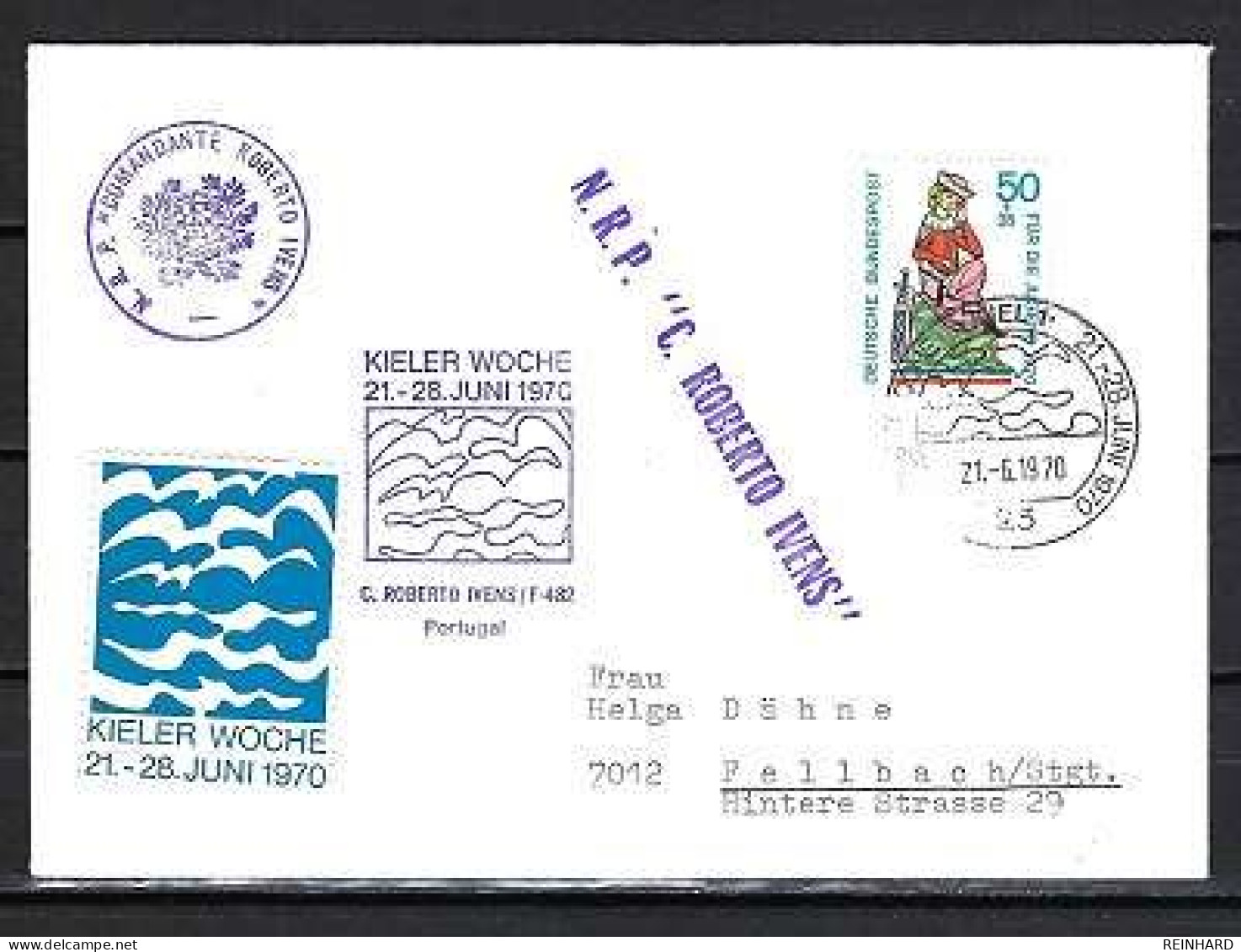 BUND Beleg Kieler Woche 1970 - C. Roberto IVENS/ F-482 Portugal - Siehe Bild - Marittimi