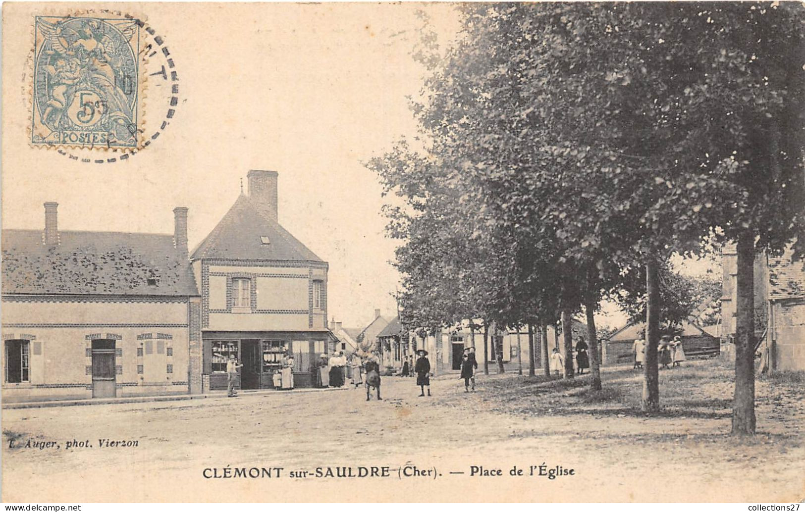 18-CLEMONT-SUR-SAULDRE- PLACE DE L'EGLISE - Clémont