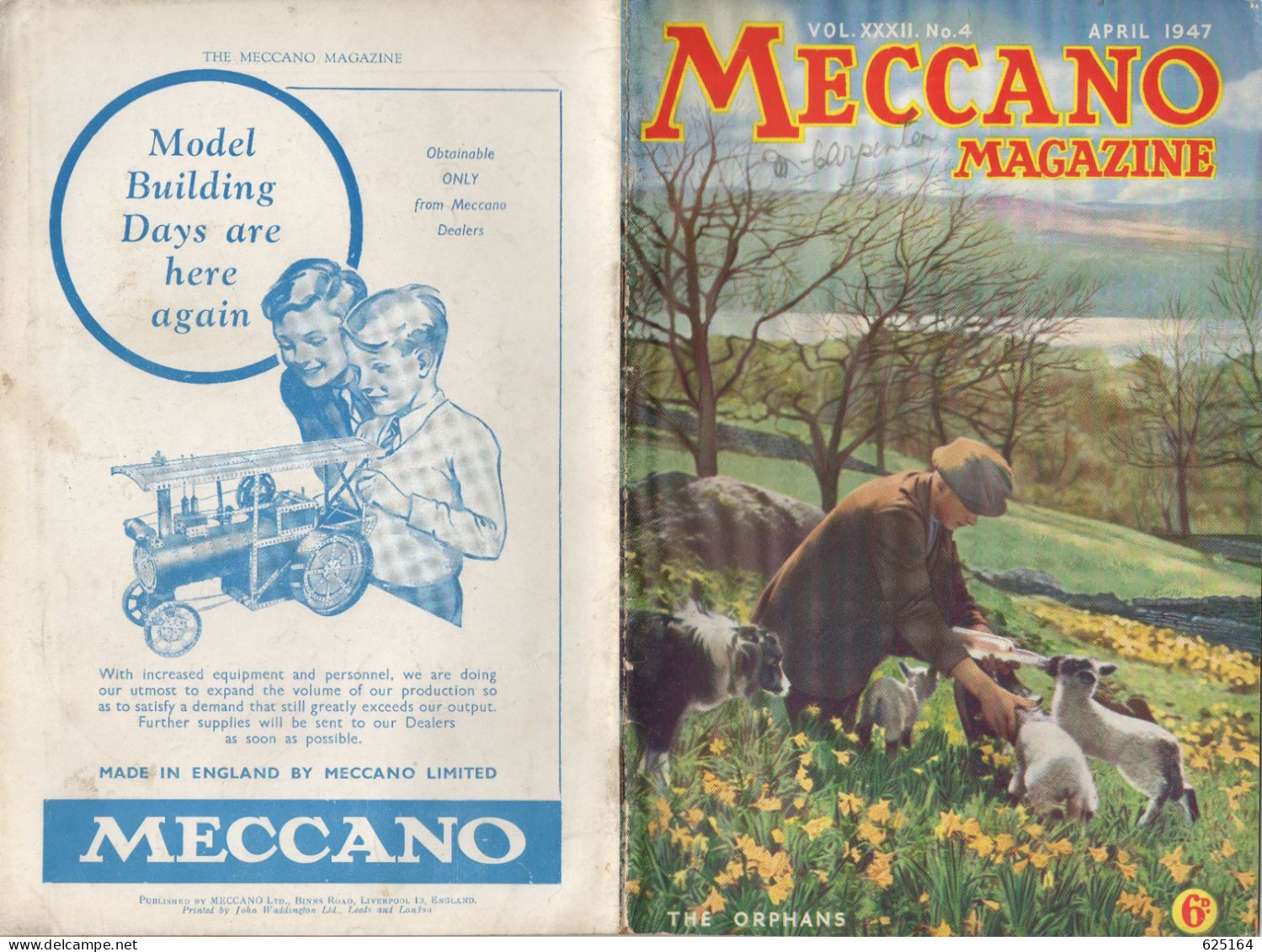 Magazine MECCANO MAGAZINE 1947 April Vol.XXXII No.4 - English