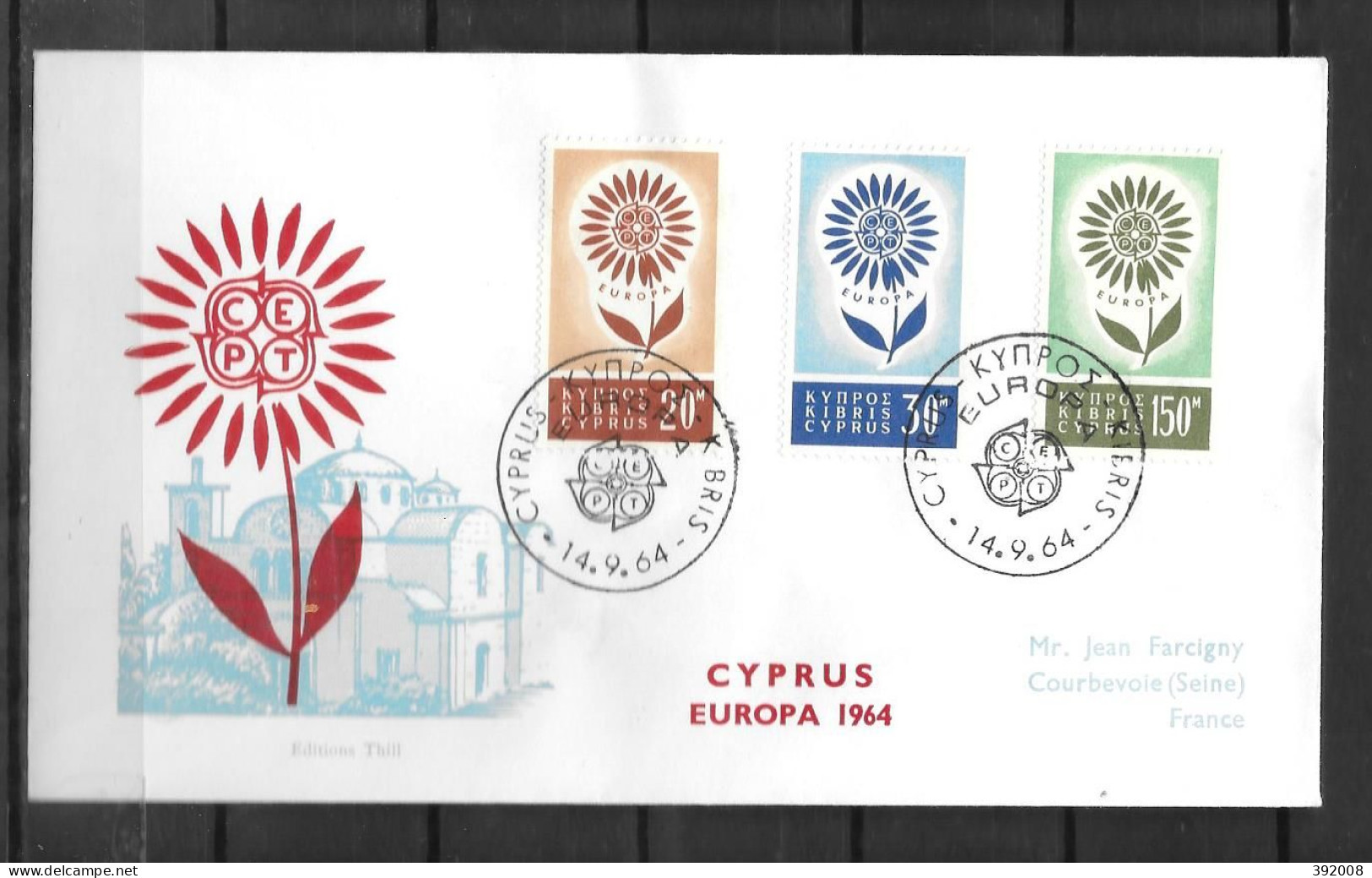 1964 - FDC - Chypre - 38 - 1964