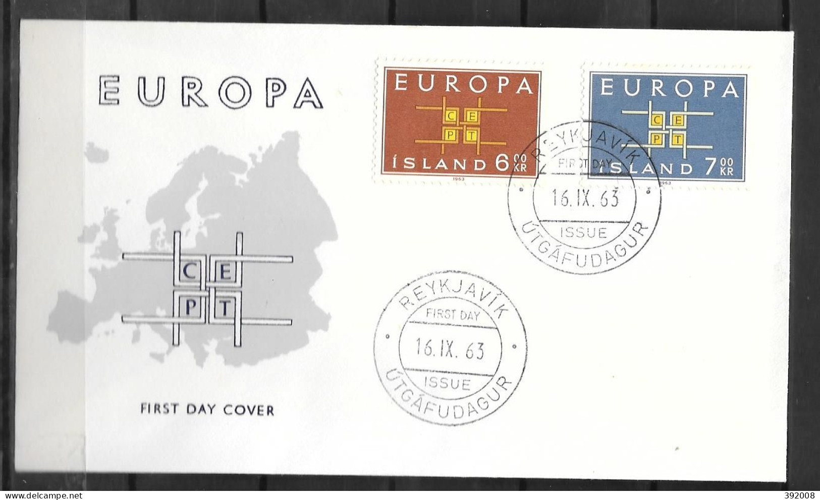 1963 - FDC - Islande - 36  - 1963