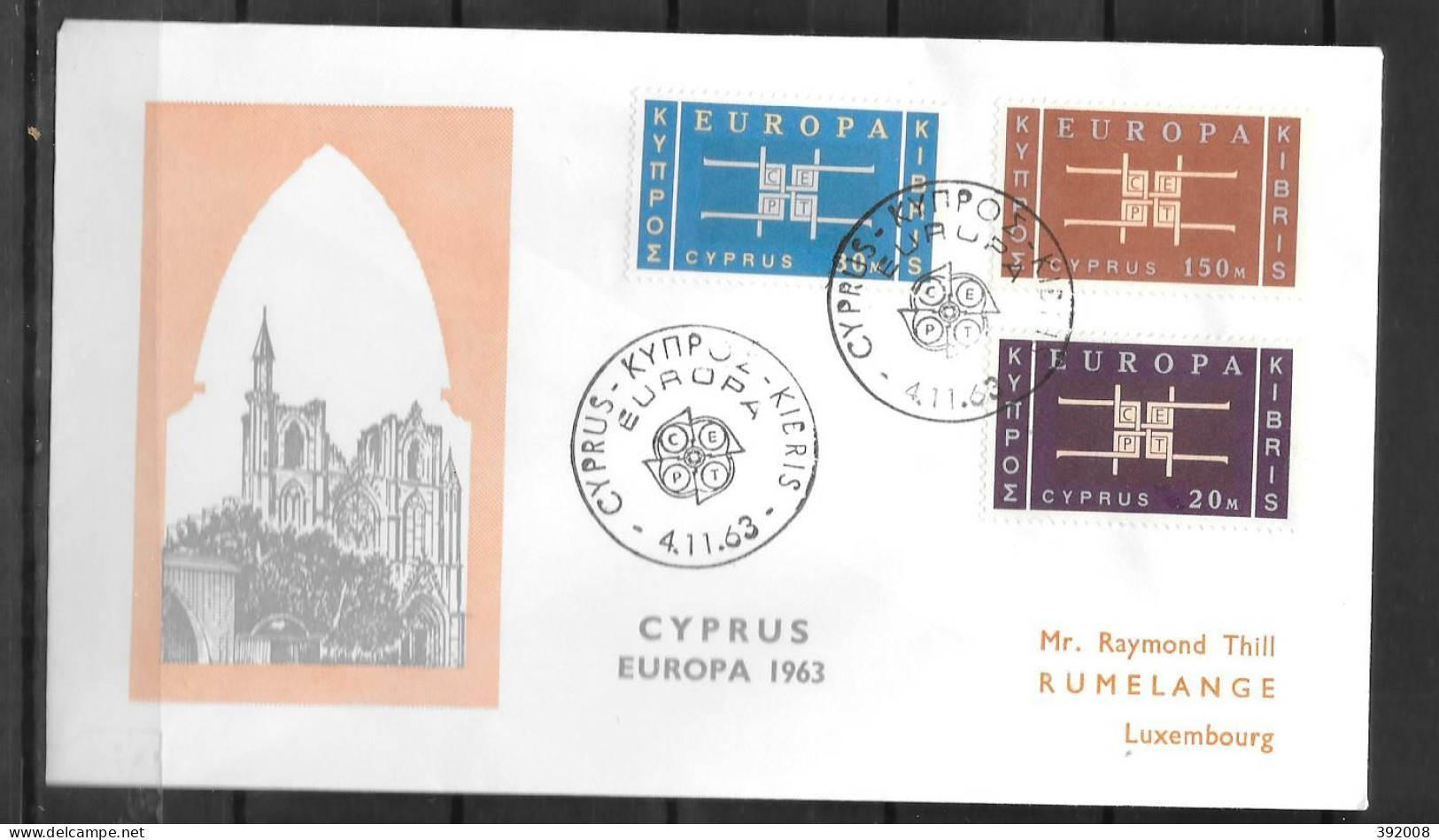 1963 - FDC - Chypre - 35 - 1963