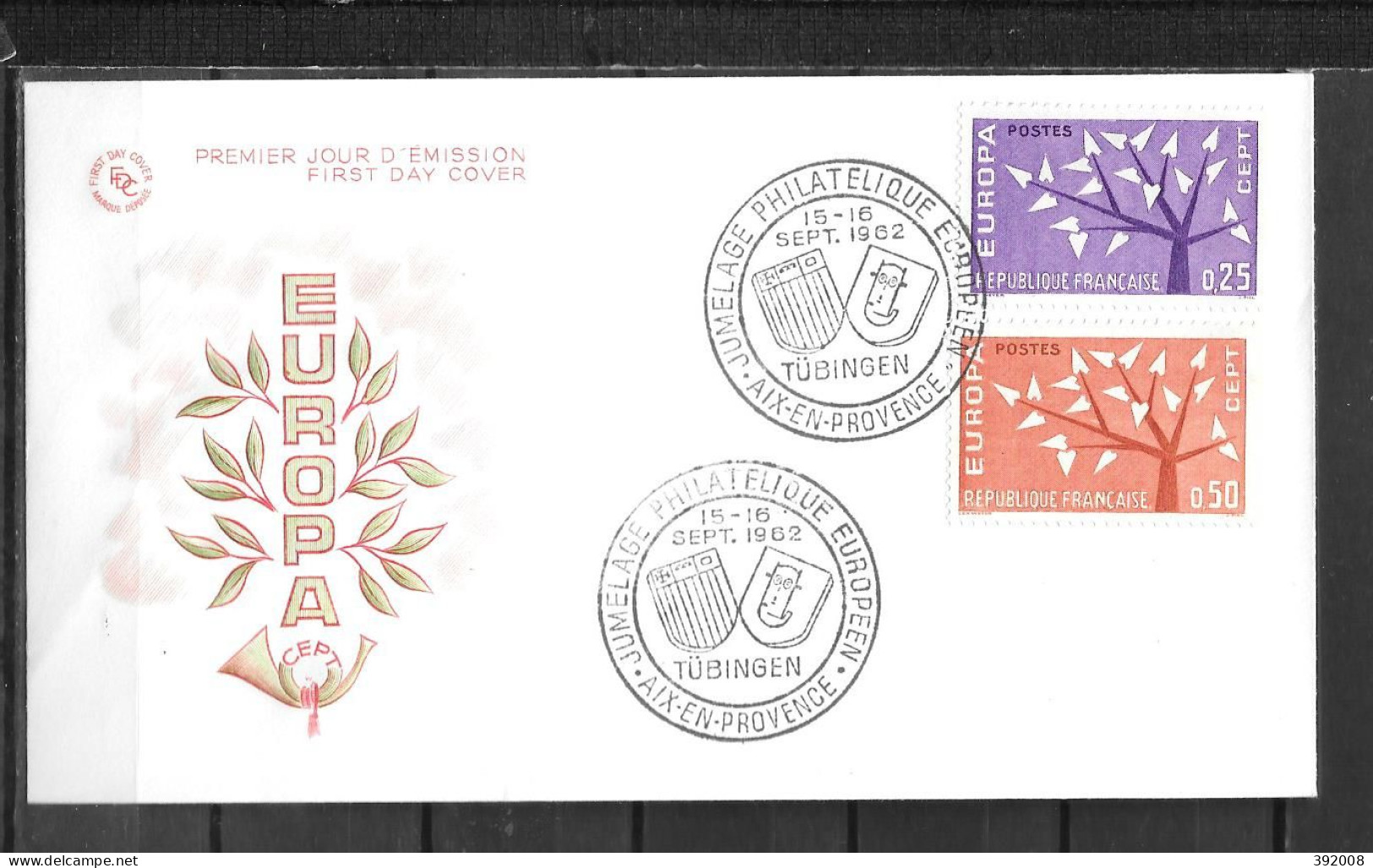 1962 - FDC - France - 32 - 1 - Aix En Provence  - 1962