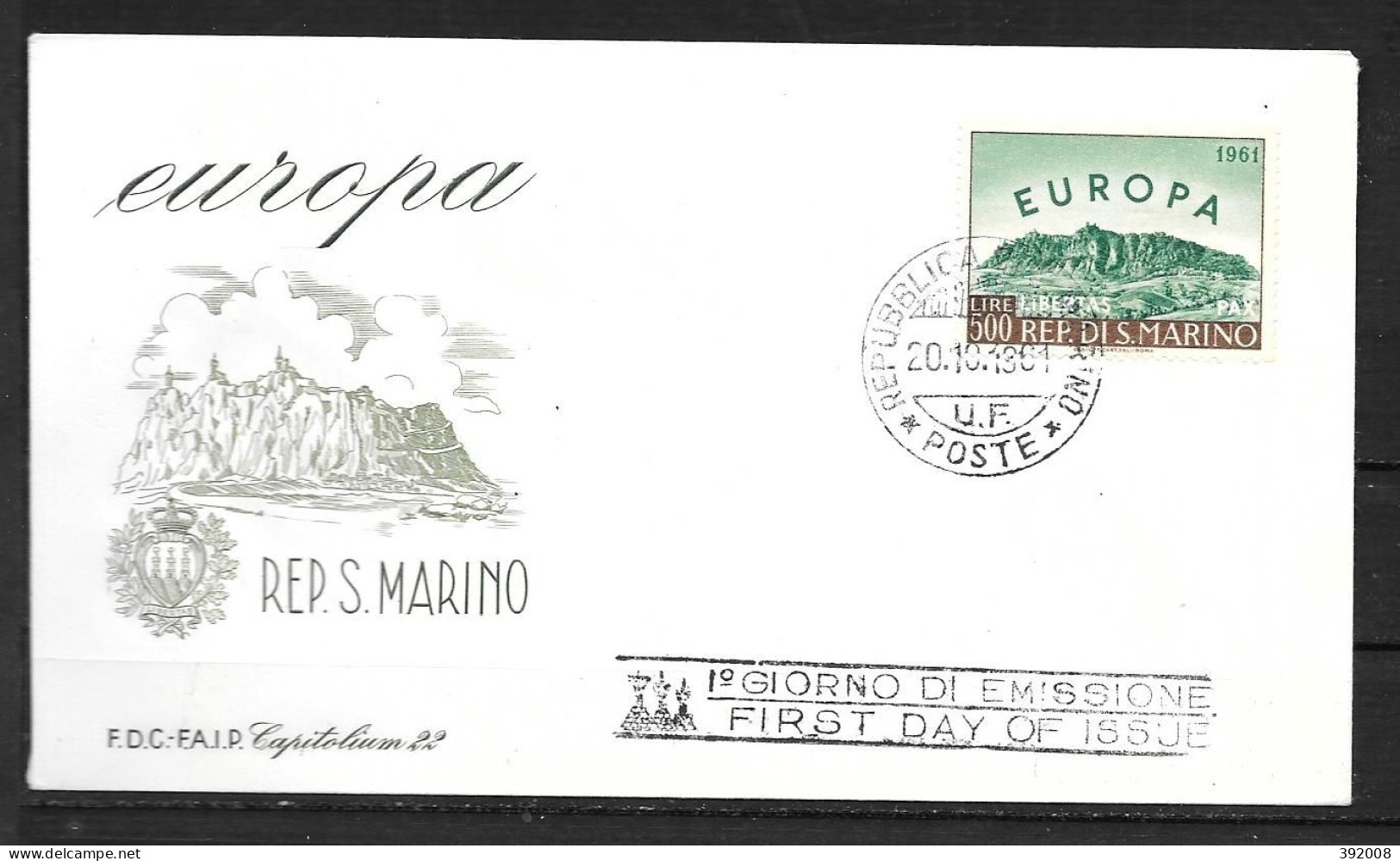 1961 - FDC - Saint-Marin - 31 - 1963