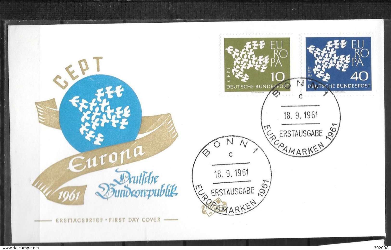 1961 - FDC - Allemagne - 27 - 2 - 1961