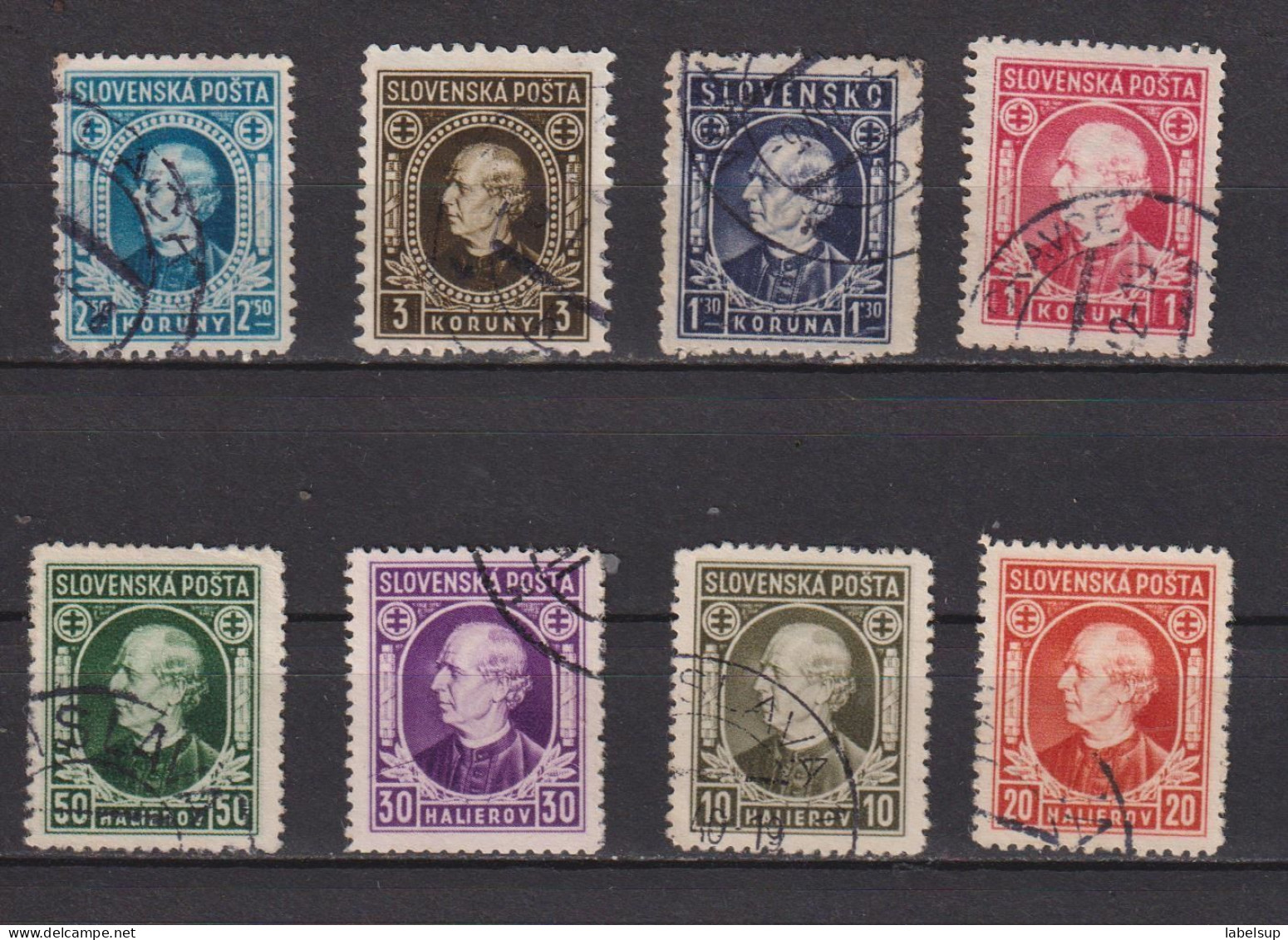 Lot De Timbres Oblitérés De Slovaquie 1939 Andreja Hlinka - Used Stamps