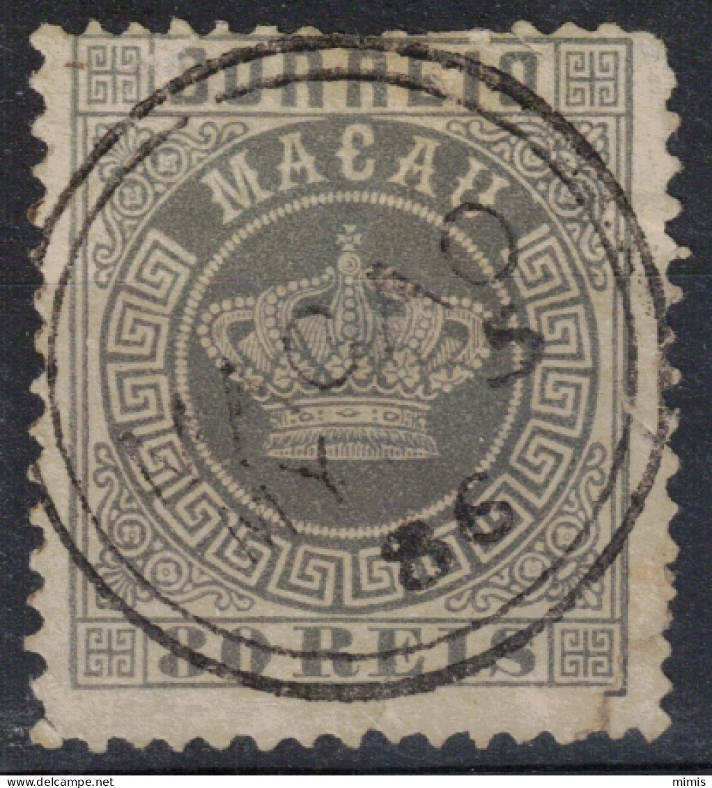 MACAO           1885  N° 21A (dent. 12 1/2)   Oblitéré - Usati